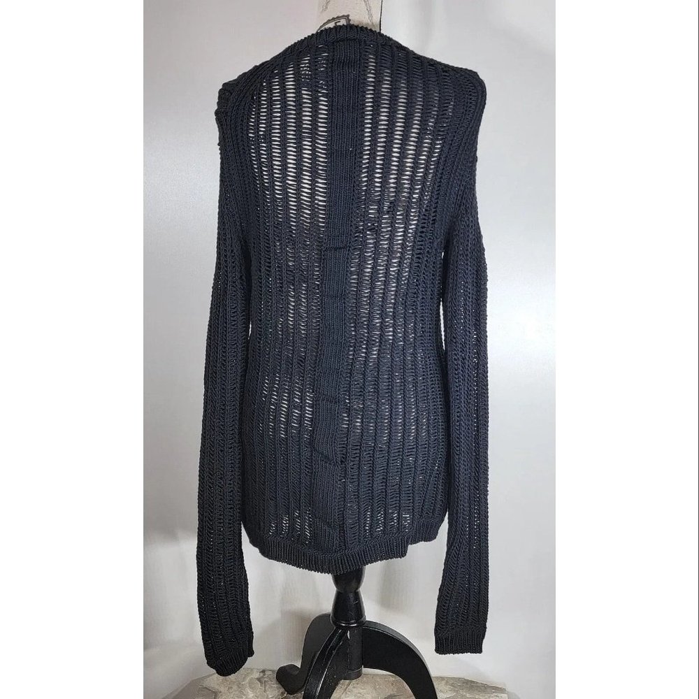 Rick Owens SS16 Cyclops Structured Knit Sweater, Black Size Small NWOT - Picture 5 of 8